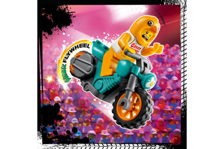 60310 LEGO® City Stunt Kaskadininkų motociklas viščiukas 60310