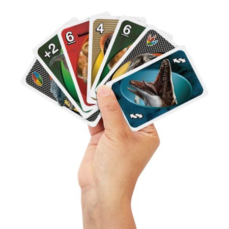MATTEL GAMES UNO kortos Jurassic World 4, JFT28 