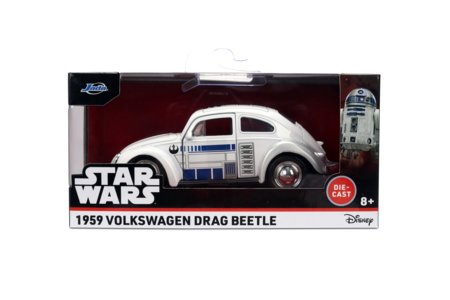 JADA Star Wars 1:32 R2-D2 Volkswagen Beetle modeliukas, 9336982314R00 
