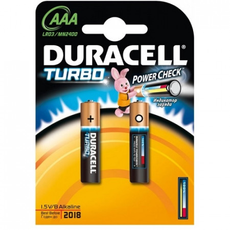 DURACELL baterijos Turbo AAA, 2 vnt., DURM050 