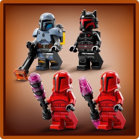 75386 LEGO® Star Wars™ Mandalorian Paz Vizsla™ ir Mofo Gideono kova 