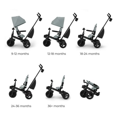 KINDERCRAFT triratukas AVEO 2 Plus, žalias, KRAVEO02GRE0000 