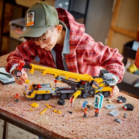 60409 LEGO® City Big Vehicles Geltonas mobilus statybų kranas 