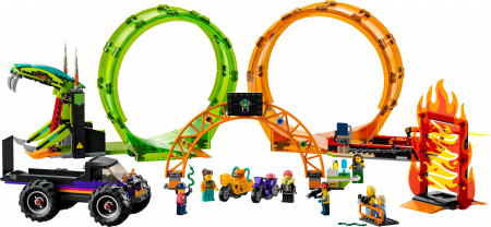 60339 LEGO® City Stunt Kaskadinių triukų arena su dviguba kilpa 60339