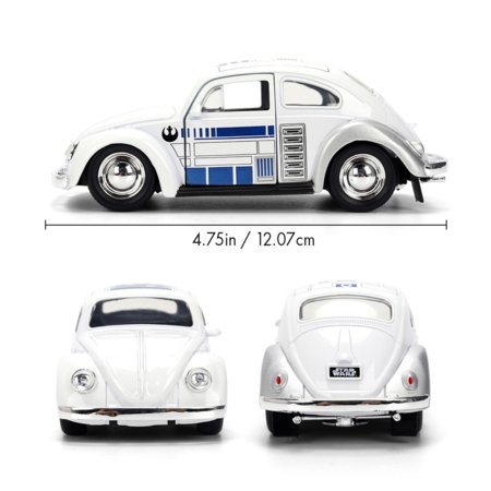 JADA Star Wars 1:32 R2-D2 Volkswagen Beetle modeliukas, 9336982314R00 