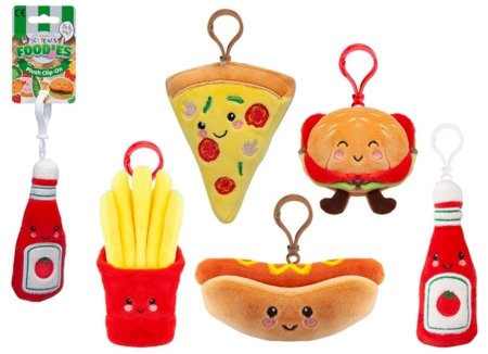SOFTLINGS FOODIES pliušinis pakabukas Fast Food, 12cm, asort., 456186 