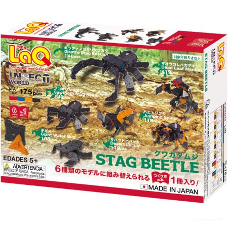 LaQ Mini konstruktorius Japoniškas Insect World Stag Beetle 175vnt., L7186 