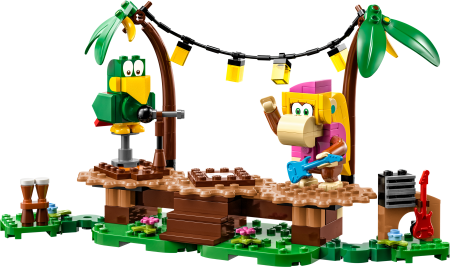 71421 LEGO® Super Mario™ Kongės Diksės džiunglių pramogų papildomas rinkinys 71421