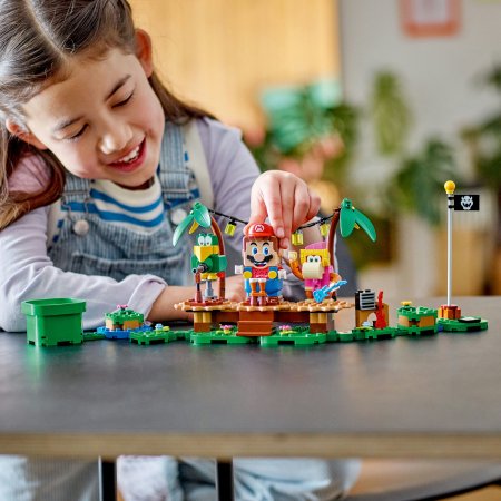 71421 LEGO® Super Mario™ Kongės Diksės džiunglių pramogų papildomas rinkinys 71421