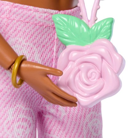 BARBIE Deluxe Fashionistas lėlė rožiniu kostiumėliu, JJN72 