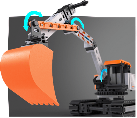 FISCHER TECHNIK konstruktorius ekskavatorius, 576104 