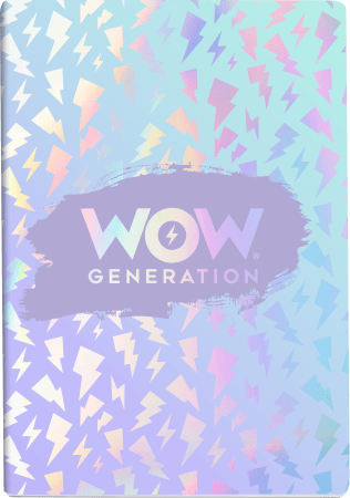WOW GENERATION sąsiuviniai minkštu viršeliu, 3 vnt.,  A5 formatas, WOW00002 