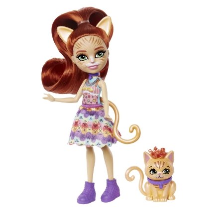 ENCHANTIMALS herojė katytė Tarla su gyvūnėliu, HHB91 HHB91