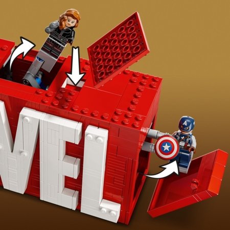 76313 LEGO® Super Heroes Marvel MARVEL logotipas ir minifigūrėlės 