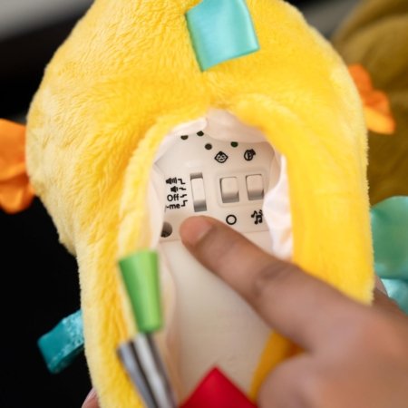 BABY EINSTEIN raminantis pliušinis žaislas Seahorse Soother, geltonas, 17400-000 