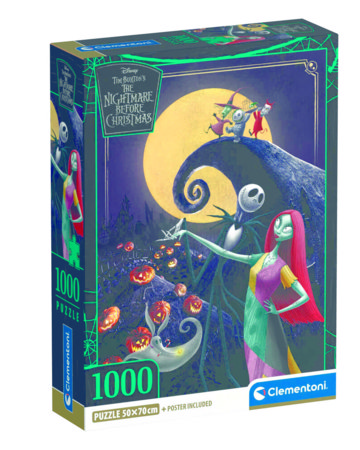 CLEMENTONI dėlionė Košmaras prieš Kalėdas, 1000 det., 37060 