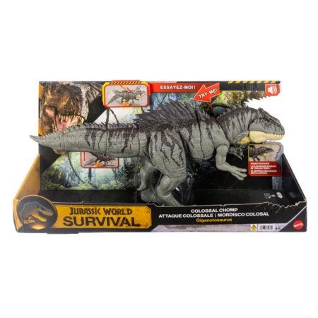 JURASSIC WORLD COLOSSAL CHOMP interaktyvus dinozauras Giganotosaurus, JKG93 