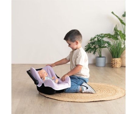 SMOBY automobilinė kėdutė lėlėms, rožinė, 7600240241 