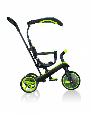 GLOBBER triratukas Trike Explorer 4in1, žalias, 632-106-2 632-106-2