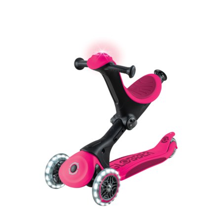 GLOBBER paspirtukas Go Up Deluxe Lights, fuksija, 748-610 