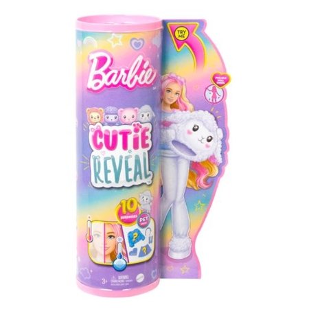 BARBIE Cutie Reveal lėlė marškinėlių serija ėriukė, HKR03 HKR03