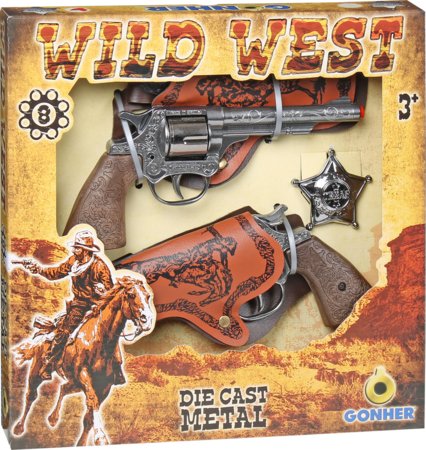 GONHER rinkinys kaubojaus ginklų WILD-WEST, 158/0 158/0