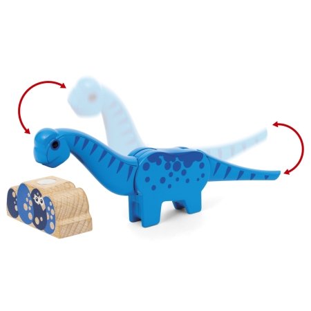 BRIO WORLD dinozaurų nuotykių rinkinys Dinosaur Battery Train, 36096 