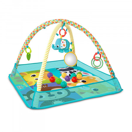 BRIGHT STARTS žaidimų kilimėlis More-In-One Ball Pit Fun, 11154-2 11154-2-WW-YW2