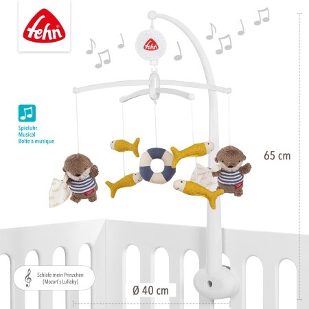 BABYFEHN Otter Theo muzikinė karuselė Ūdra, 47059 