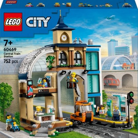 60469 LEGO® City Trains Centrinė traukinių stotis 