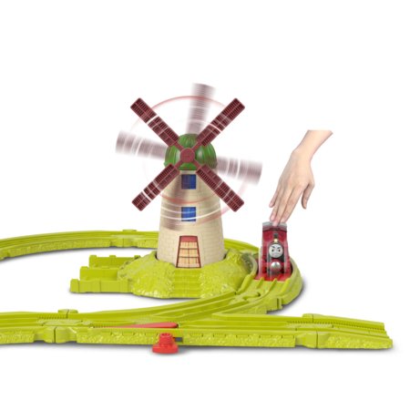 THOMAS & FRIENDS bėgių trasos rinkinys su lokomotyvų depu, JLL36 
