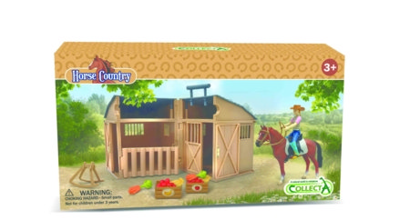 COLLECTA raitelis su žirgu ir tvarto rinkinys, 84246 