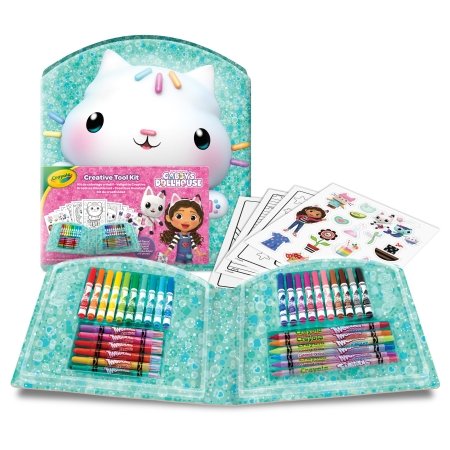 CRAYOLA pieštukinės rinkinys Coloring Case, Gabby's Dollhouse, 40vnt., 04-2945 