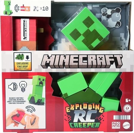 MINECRAFT figūrėlė – sprogstantis RC Creeper, HRR48 