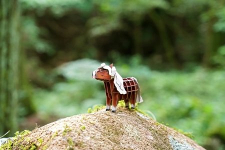 MAKEBUG 3D popierinė delionė black forest horse, MB-D-0012 