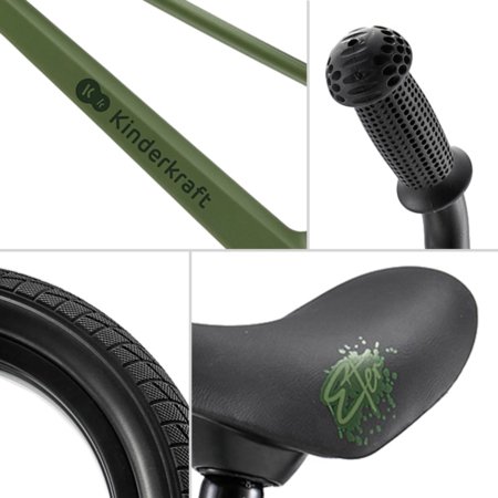 KINDERKRAFT balansinis dviratis ETER, žalias, KRETER00GRE0000 