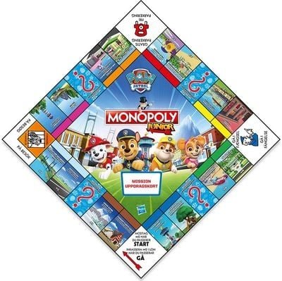 MONOPOLY JUNIOR stalo žaidimas Paw Patrol, LT, LV, EE, WM04163-ML3-6 