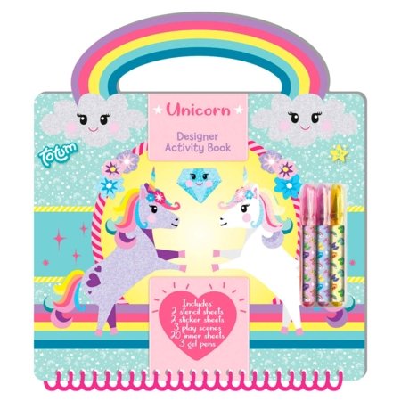 TOTUM kūrybinė knyga Unicorn Designer Activity Book, 71582 