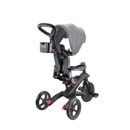 GLOBBER triratukas Explorer Trike 4in1,juodas-pilkas, 732-120 