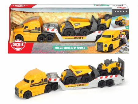 SIMBA DICKIE TOYS MACK VOLVO rinkinys Micro Builder Truck, 203725005 203725005