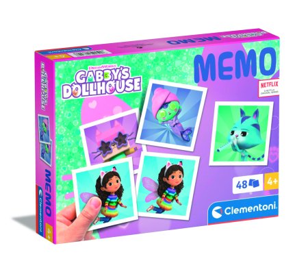 CLEMENTONI GAMES atminties žaidimas Gabby's Dollhouse, 18309 