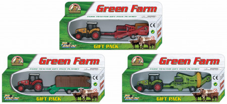 PIONEER traktorius su priek. GREEN FARM, 3 asort., PT413 PT413