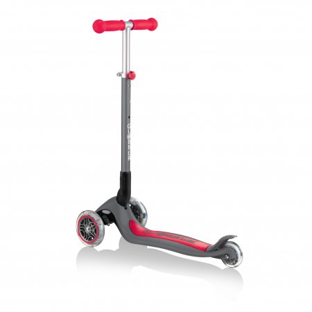 GLOBBER paspirtukas Primo Foldable, pilkas-raudonas, 430-120-2 430-120-2