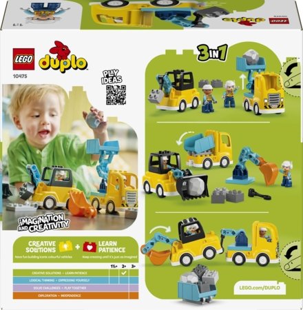 10475 LEGO® DUPLO® Town „3 in 1“ statybinės transporto priemonės 