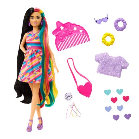 BARBIE Totaly Hair lėlė azijietė, HCM90 HCM90