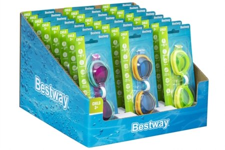 BESTWAY plaukimo akiniai, asort., 30216 