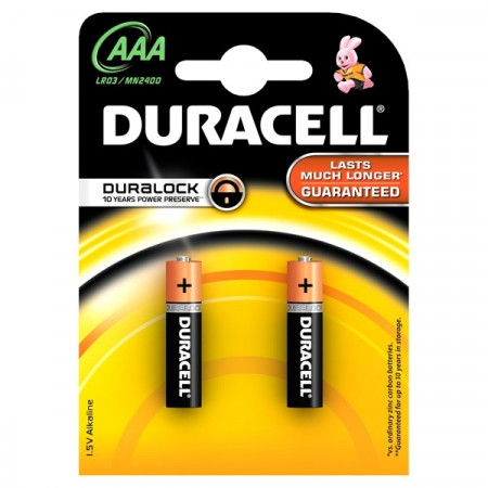 DURACELL baterijos AAA, LR03, 2 vnt., 25000399 