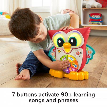 FISHER PRICE muzikinis,interaktyvus  pelėdžiukas Pupū, lietuviškai įgarsintas, HNK87 HNK87