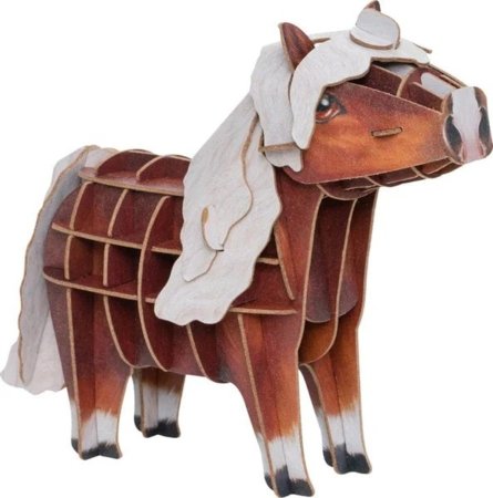 MAKEBUG 3D popierinė delionė black forest horse, MB-D-0012 