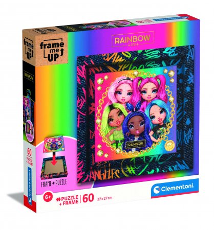 CLEMENTONI dėlionė Frame Me Up: Rainbow High, 60d., 38810 38810